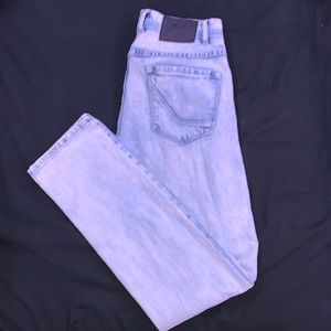 Mens 30’ Light Blue Empire Ripped Jeans